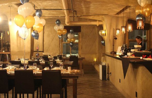 Wine Cave — intimate dinner setting